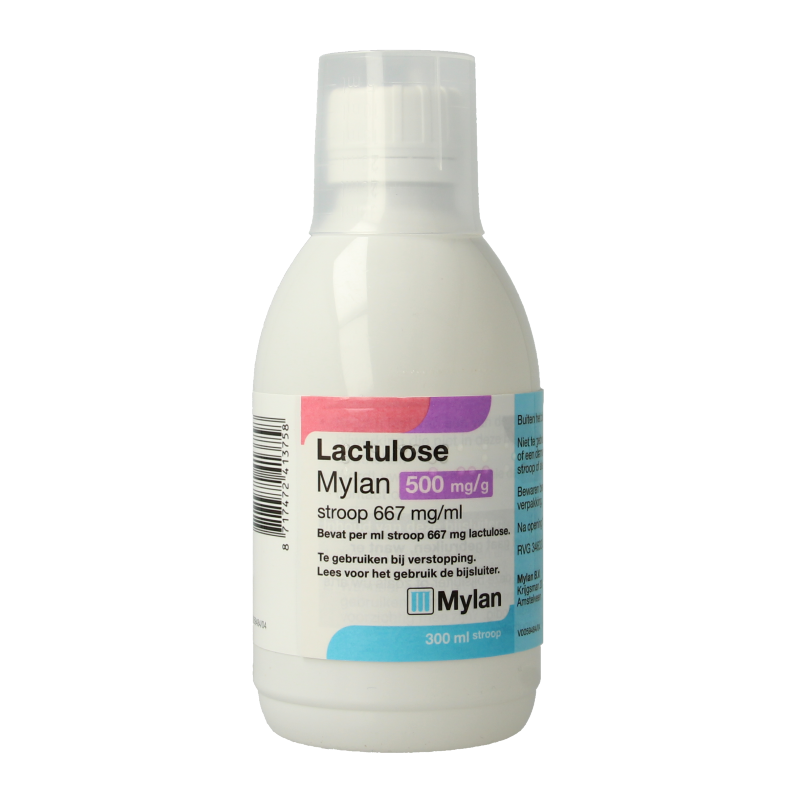 Mylan Lactulose stroop 500mg 300 Milliliter