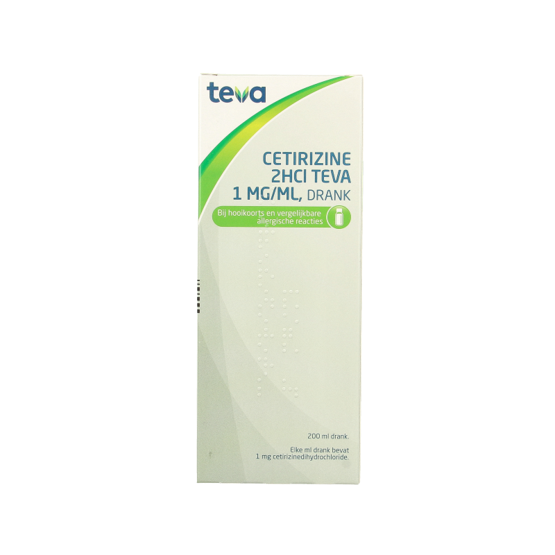Teva Cetirizine 2HCl 1 mg/ml 200 mililitros