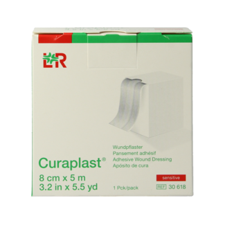 Curaplast Curaplast Sensitive wound plaster 5m x 8cm 1 Roll
