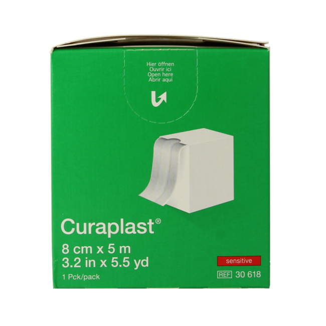 Curaplast Sensitive wound plaster 5m x 8cm 1 Roll