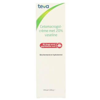 Teva Cetomacrogol cream 20% petroleum jelly 100 Gram