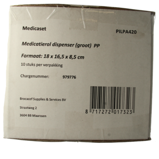 Medica Medica Dispenser per Rotoli di Farmaci Grande PP 10 Pezzi