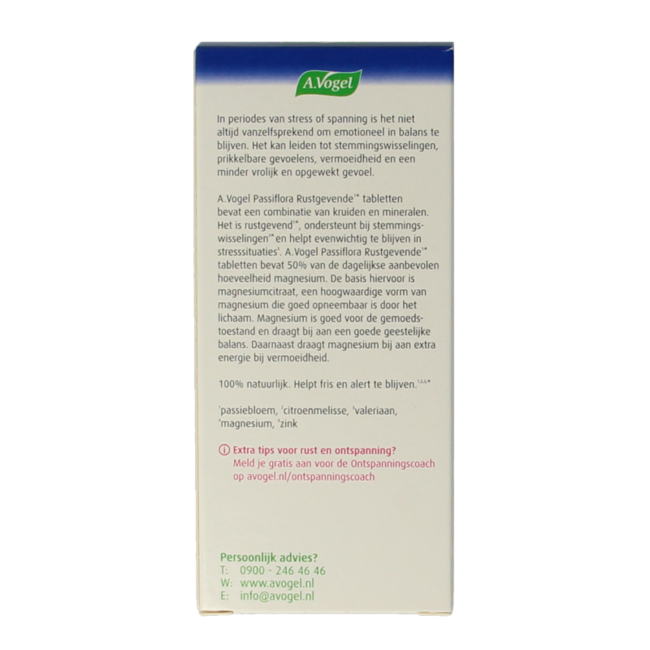 Passiflora comprimidos calmantes cambios de humor 30,00 Comprimidos