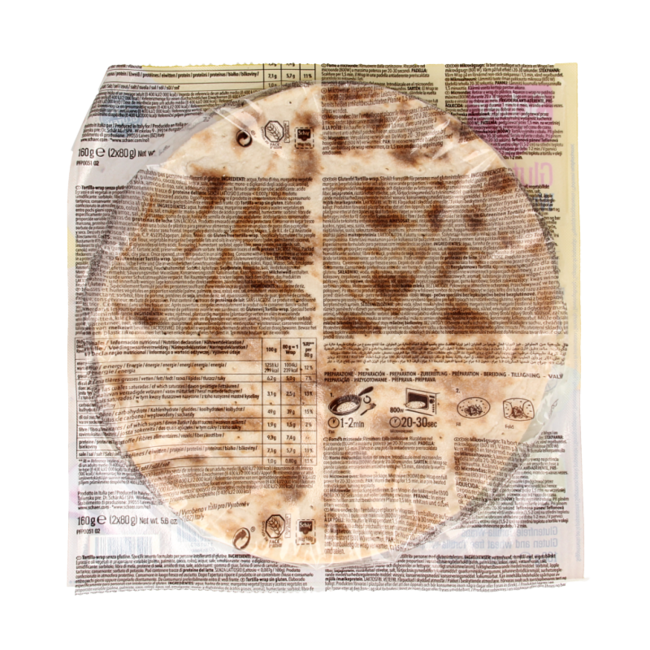 Gluten-free wraps 160g