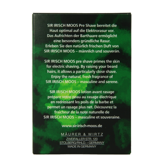 Sir Irisch Moos Pre barba 100 Millilitri