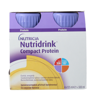 Nutricia Nutricia Compact protein banana 125 gram 4 Pieces
