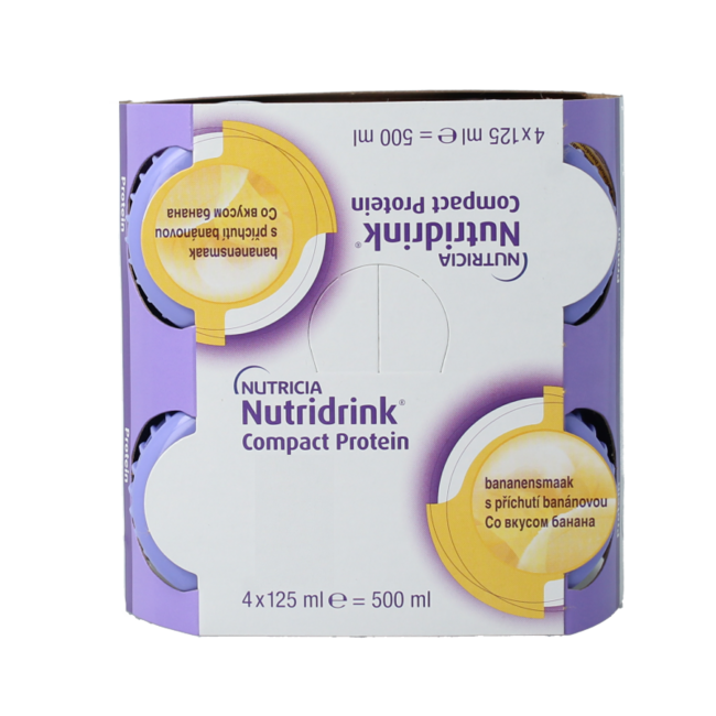 Nutricia Compact protein banana 125 gram 4 Pieces
