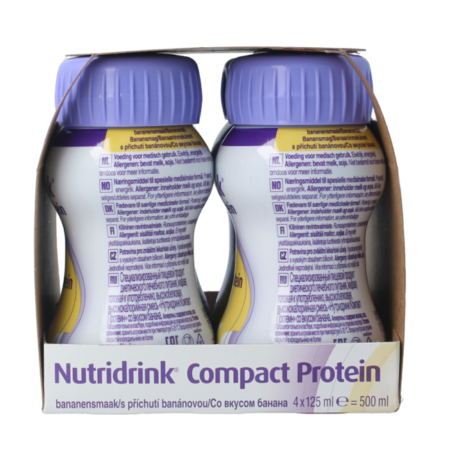Nutricia Compact protein banaan 125 gram 4 Stuks