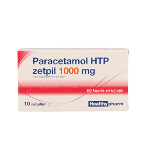 Healthypharm Paracetamol 1000 mg 10 supositorios