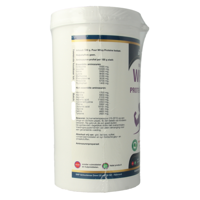 SNP Whey protein isolate 100% natural 500 Gram