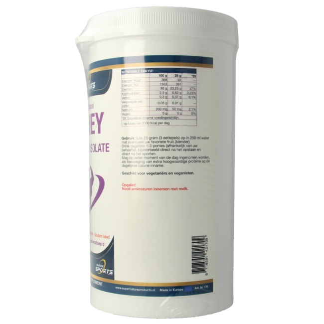 SNP Whey protein isolate 100% natural 500 Gram