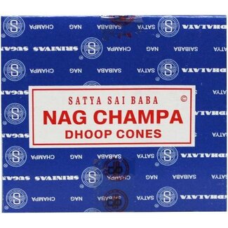 Satya Satya Incenso a Cono Nag Champa 12 Pezzi