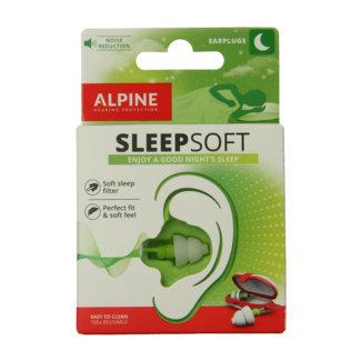 Alpine Bouchons d'oreilles SleepSoft 1 Paire