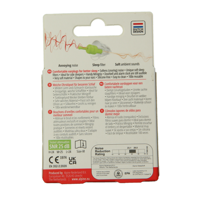 SleepSoft Earplugs 1 Pair