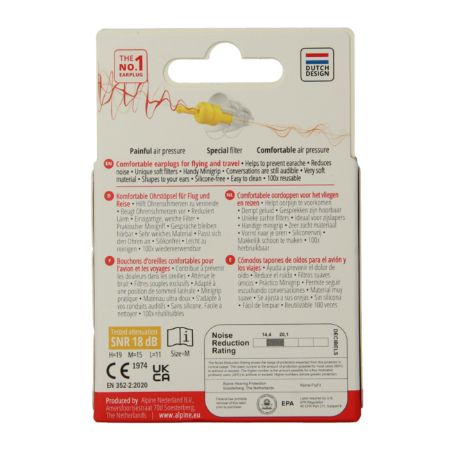 Alpine Flyfit Earplugs 1 Pair