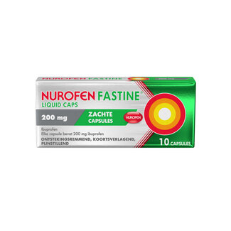 Nurofen Fastine cápsulas líquidas 200 mg 10 Cápsulas