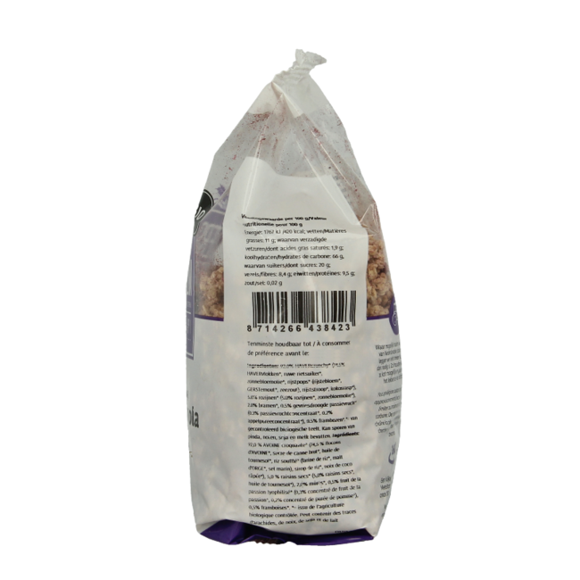 De Halm Oat crunchy fruit organic 450 Gram