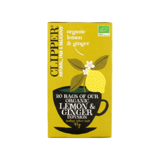 Clipper Tè biologico limone e zenzero 20 bustine