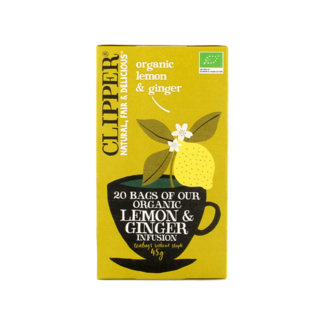 Clipper Zitronen- & Ingwertee Bio 20 Beutel