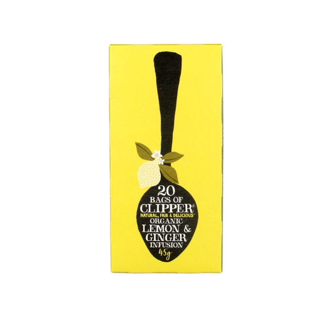 Lemon & ginger tea bio 20 Zakjes