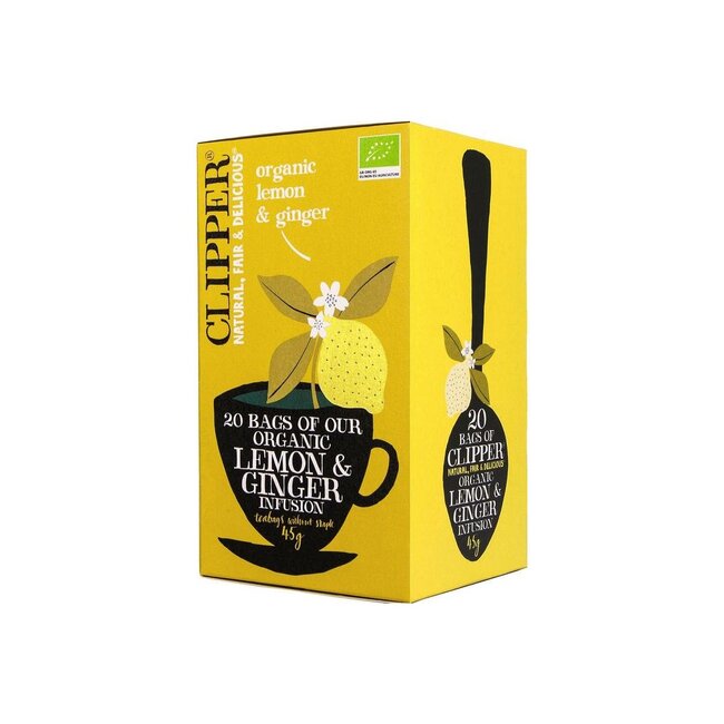 Té de limón y jengibre bio 20 bolsitas