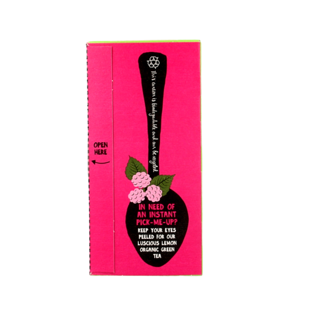 Clipper Thé vert bio framboise et menthe 20 sachets