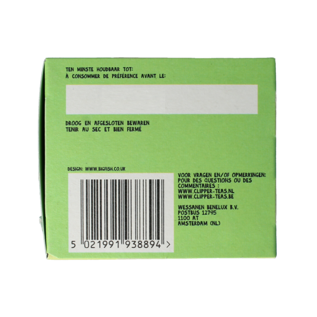 Tè Verde Biologico Clipper, 20 Bustine