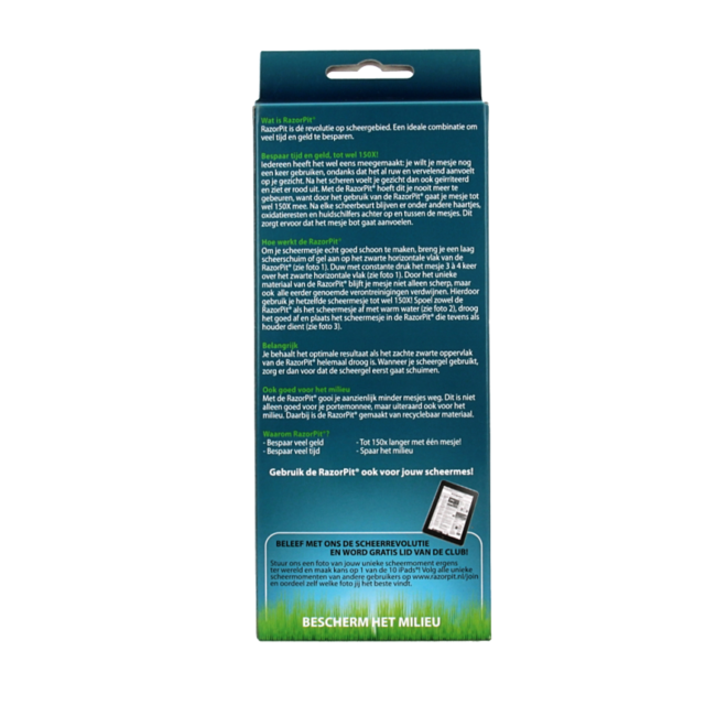 Pulitore per Lamette da Barba Razorpit Nero 1 Pezzo