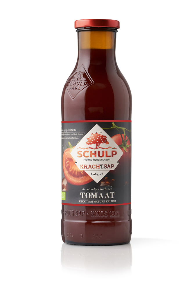 Schulp Krachtsap tomatensap puur bio 750 Milliliter