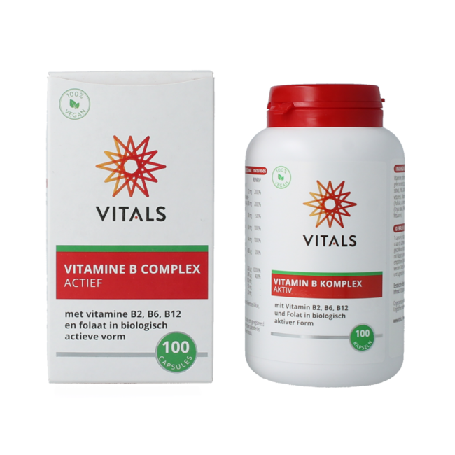 Complejo de vitamina B activo 100 cápsulas