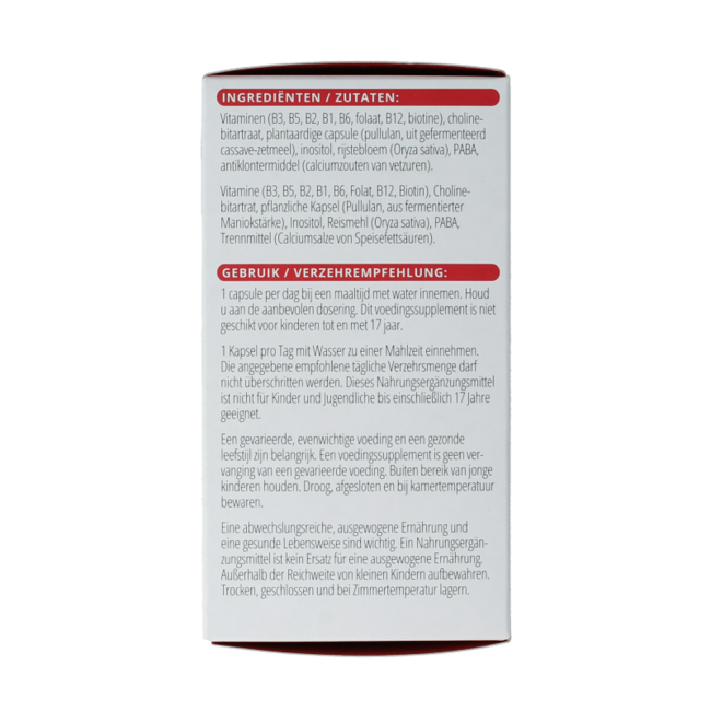 Vitamine B complex actief 100 Capsules