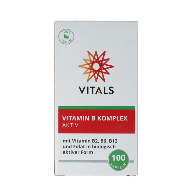 Complejo de vitamina B activo 100 cápsulas