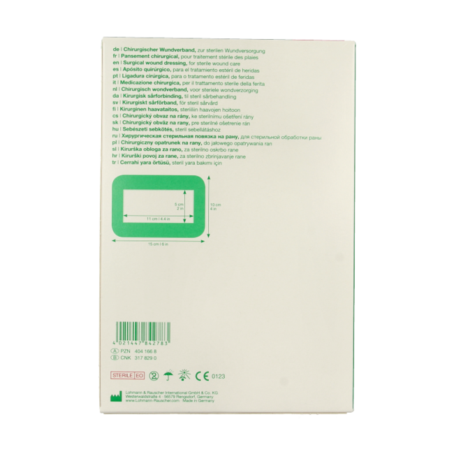 Curapor Wundpflaster 10 × 15 cm steril 50 Stück