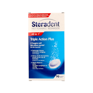 Steradent Triple action plus 90 Stuks