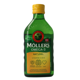 Mollers Omega-3 tran naturalny 250 mililitrów
