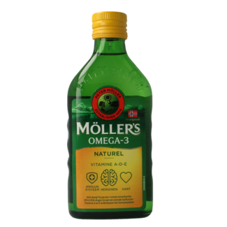 Mollers Tran Omega-3 naturalny 250 mililitrów