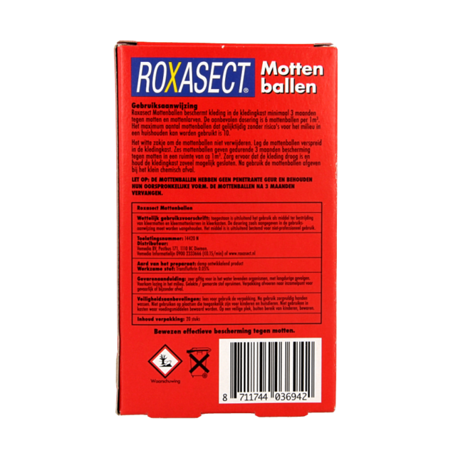 Bolas de naftalina 20 unidades
