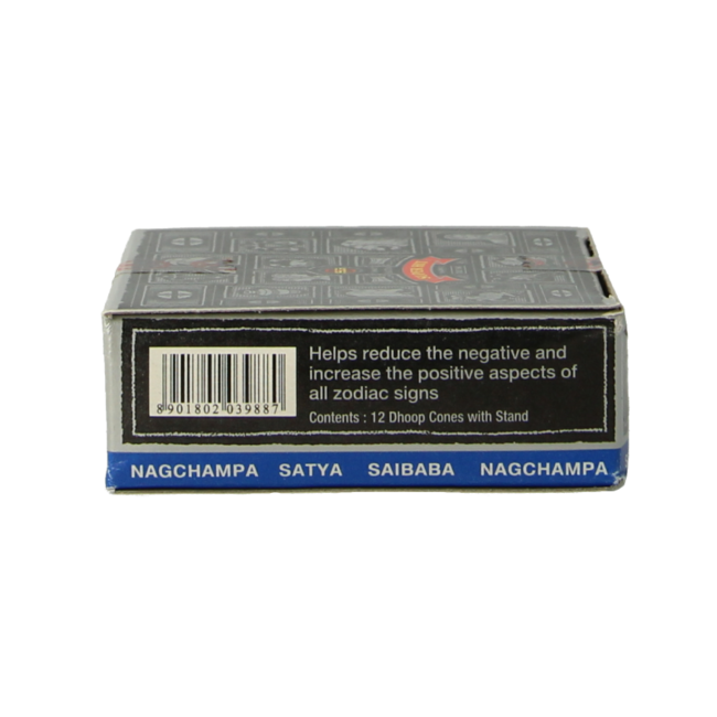 Natures Incense Incienso en cono nag champa 12 unidades