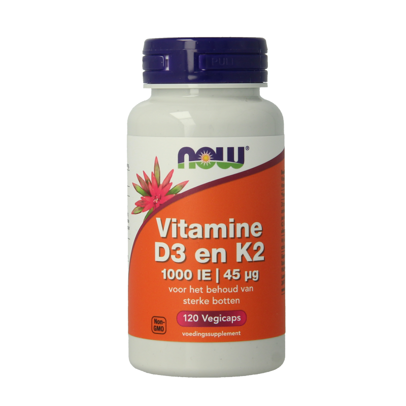 NOW Vitamina D3 1000 UI & K2 | Ossa Forti e Immunità