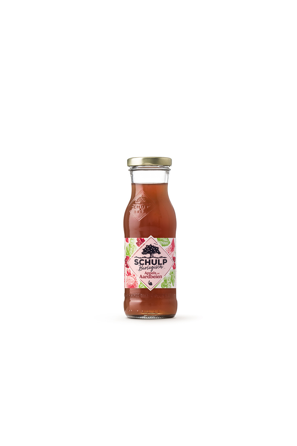Schulp Appel & aardbeiensap bio 200 Milliliter