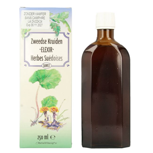 Marval&Vincent Elixir de hierbas suecas sin alcanfor 250 ml