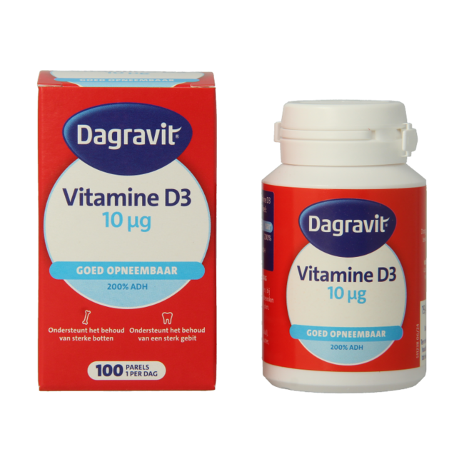 Dagravit Vitamine D Perlen 400IE 100 Stück