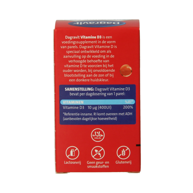 Dagravit Vitamina D perlas 400 UI 100 unidades