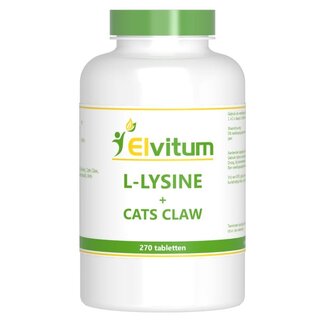 Elvitum Elvitum L-Lysine Cat's Claw 270 Tablets