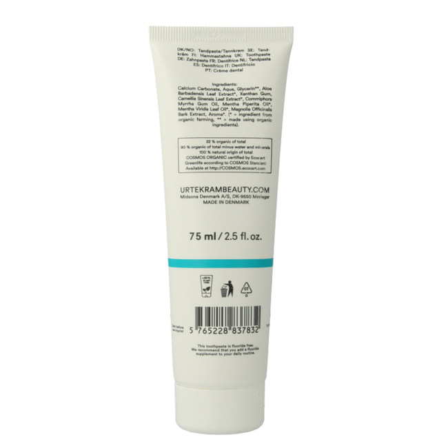 Toothpaste mint/green tea 75 Millilitres