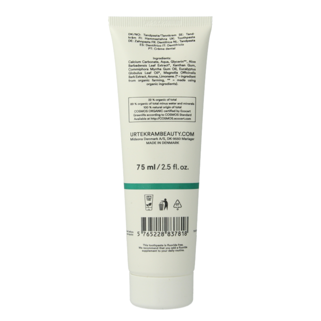 Eucalyptus toothpaste 75 Millilitres