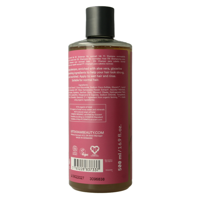 Urtekram Champú de rosas para cabello normal 500 ml