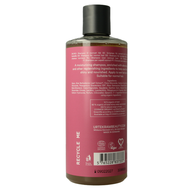 Urtekram Champú de rosas para cabello normal 500 ml