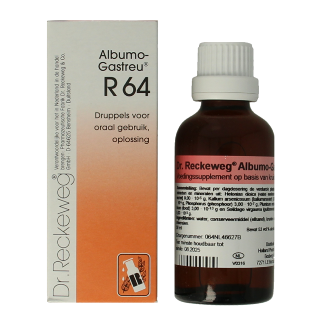 Reckeweg Albumo gastreu R64 50 mililitros