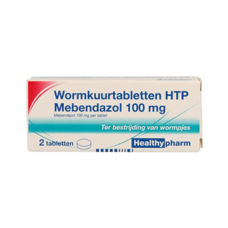 Healthypharm Mebendazole 100 mg Worm Treatment 2 Tablets